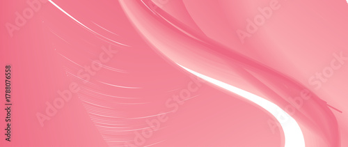 Elegant pink abstract background with flowing curves and soft gradients, perfect for beauty, fashion, or romantic themes.
