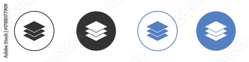 Layers icon pictogram set. Vector icon designs