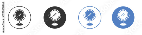 Mirror icon pictogram set. Vector icon designs