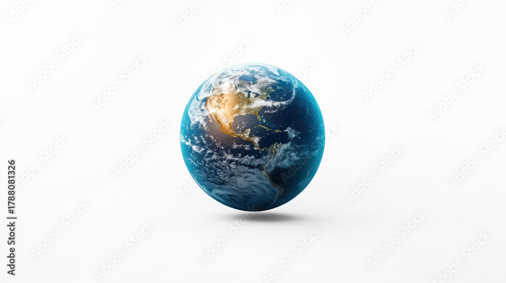 Fototapeta premium Planet Earth on Transparent Background