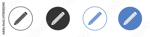 Pencil icon pictogram set. Vector icon designs
