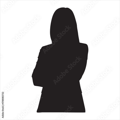 Confident business woman standing strong and professional