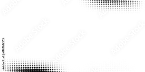 Abstract gradient halftone wave dotted textured pattern. Retro comic pop art backdrop with halftone dots design. Vintage backdrop for comic superhero text, speech bubble, message. Vector ilustration