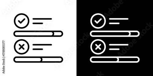 Poll Icon Line Styles Vector Illustration 
