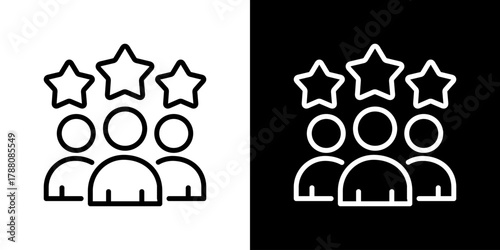 Customer Icon Line Styles Vector Illustration 