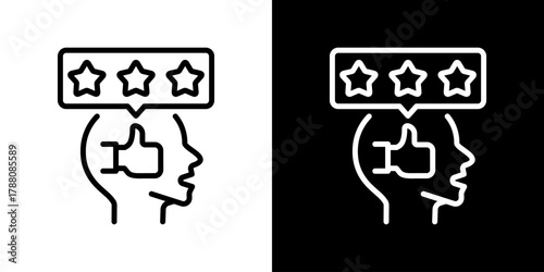 Experience Icon Line Styles Vector Illustration 