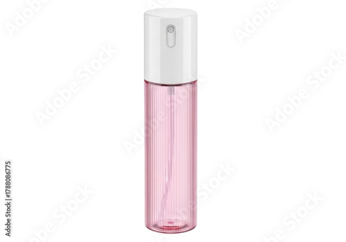 Quadro em tela Pink spray bottle isolated PNG on transparent background, refillable fine mist a