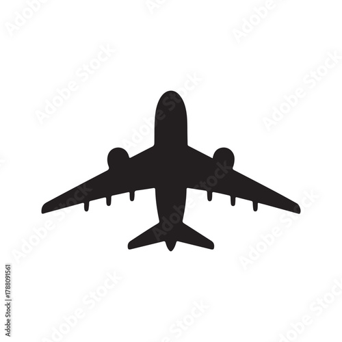 airplane on the white background.vector eps 10