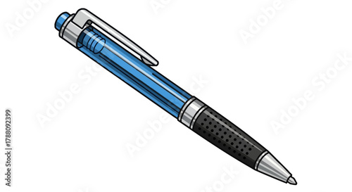 Sleek Blue Pen for Writing and Office Use