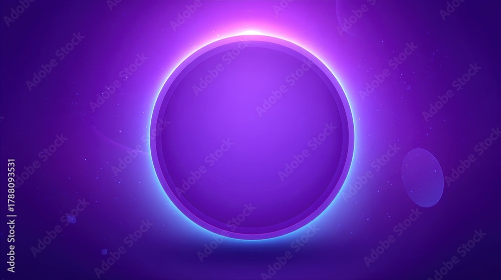 Obraz premium Elegant and Modern Purple Sphere Design with Light Effects for Abstract Backgrounds and Creative Projects