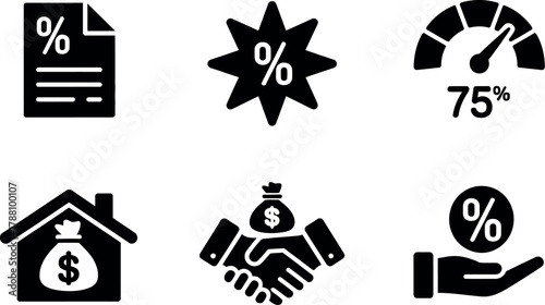 Finance and investment icons