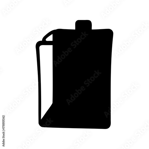 Rubbish bin symbol black vector graphic for web and apps Vector, illustration
