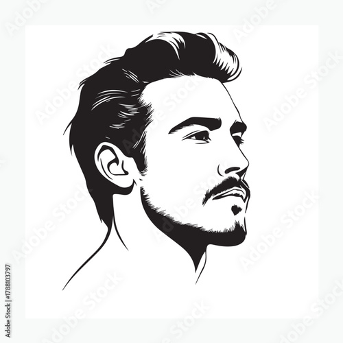 portrait of a man with a mustache