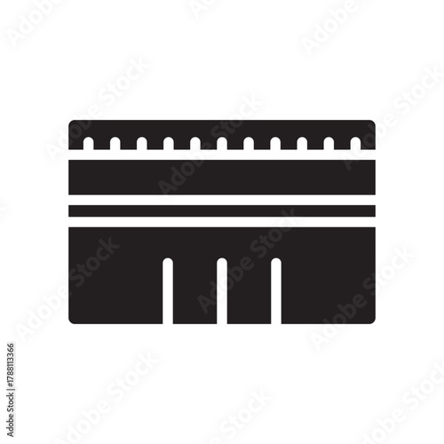 plastic refill  for cosmetics color flat icon. Vector isolated element