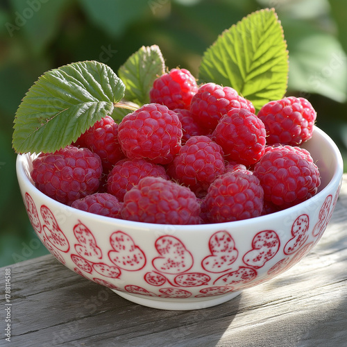 bowl of raspberries