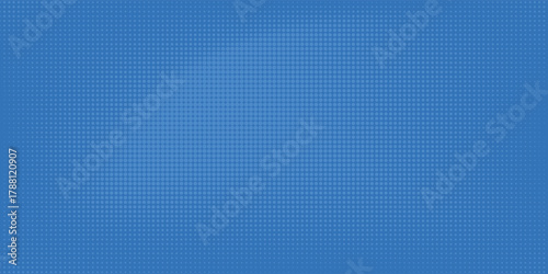 Blue halftone dot pattern background - vector graphic design from circles in varying sizes
