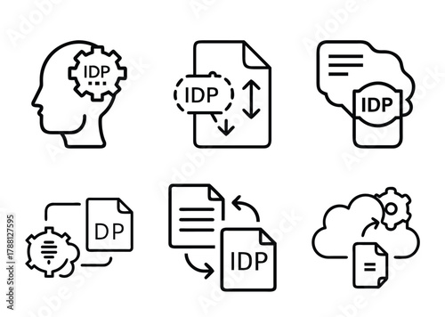 Conceptual representation of intelligent document processing with focus on automation and machine learning