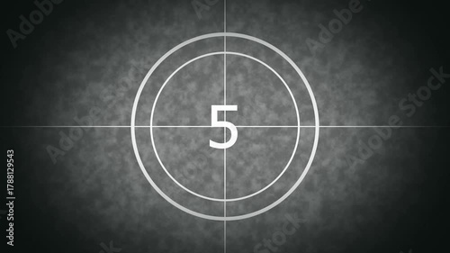 Vintage Film Leader Countdown