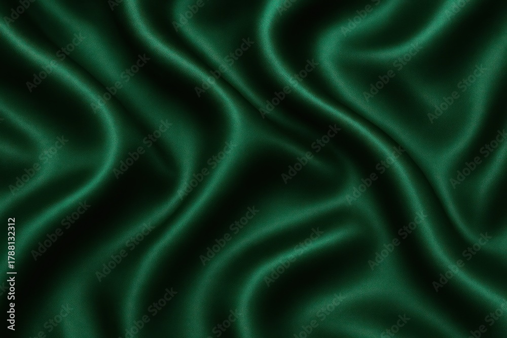 Obraz premium Luxurious emerald green silk texture background