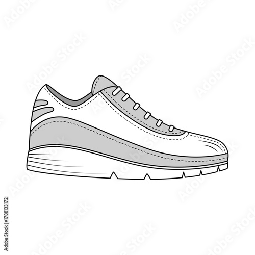 Stylish Shoe Vector Design Illustration