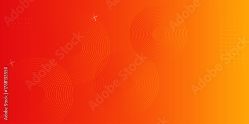Abstract orange gradient background, with trendy geometric graphic design. background with circles. Suitable for brochures, flyers, banners, corporate, covers, websites, posters. Vector illustration .