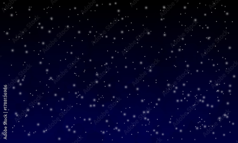 Obraz premium Modern background starry night sky in darkness. Modern abstract background suitable for posters, cards, banners, backgrounds, brochures, covers, wallpapers, and web