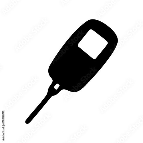 Automotive key fob remote control simple silhouette vector Vector, illustration