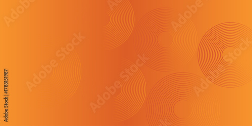 Abstract orange gradient background, with trendy geometric graphic design. background with circles. Suitable for brochures, flyers, banners, corporate, covers, websites, posters. Vector illustration .
