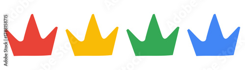 Crown Silhouette Vector Icons
