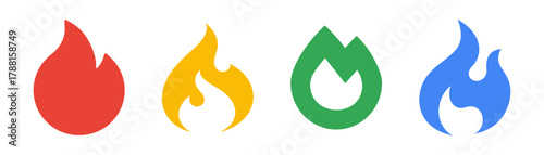 Fire and Flame Vector Icons