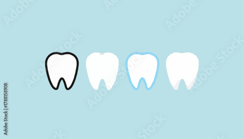 abstract teeth background