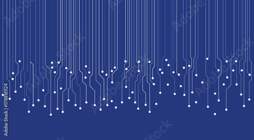 Circuit Board Technology Information Pattern Concept Vector Background.