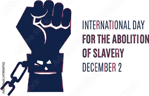 Raise awareness for the International Day for the Abolition of Slavery this December 2nd with this symbol of freedom and human rights for impactful campaigns