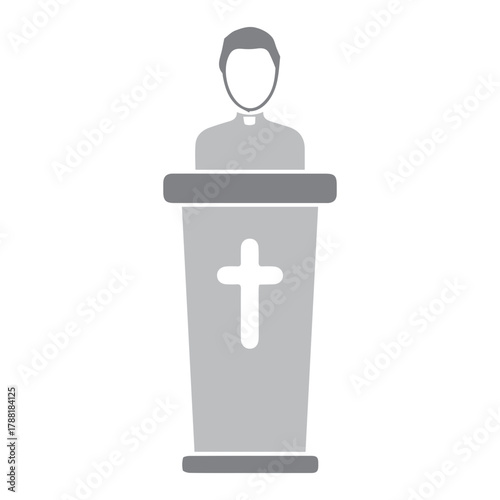 Priest At Pulpit