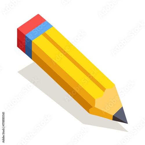 colored pencils isolated on white background