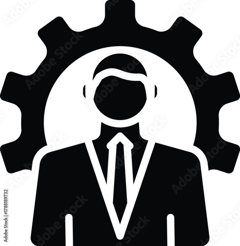 manage web icon in outline style