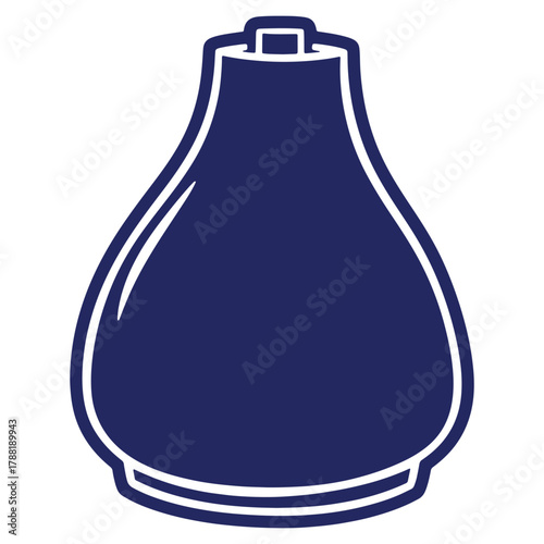 Elegant Electric Aroma Diffuser Silhouette in Deep Blue for Wellness and Home Fragrance Enhancement