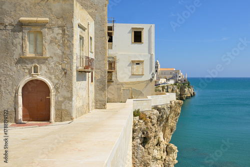 Photos Vieste old town perched on cliff overlooking adriatic sea