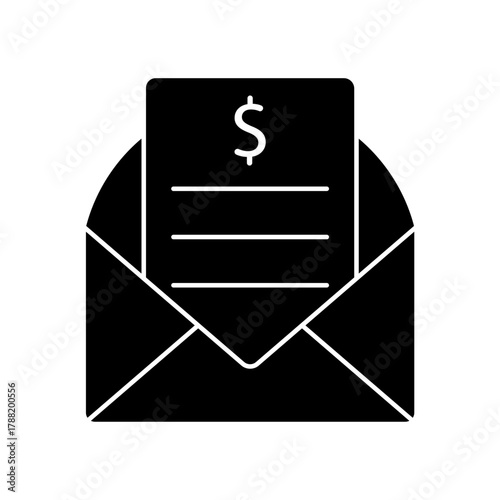 Email icon outline editable stroke line drawing eps.