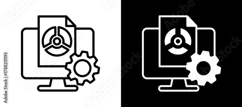 Object Orientation whiteblack icon