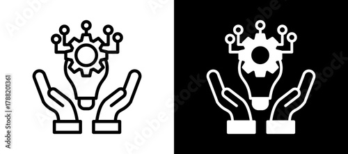 Engineering Techniques whiteblack icon