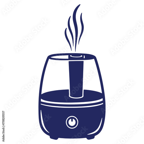 Modern Ultrasonic Humidifier Illustration for Healthy Living and Air Purification vector design perfect for home decor