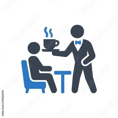 Waiter Serving Coffee icon