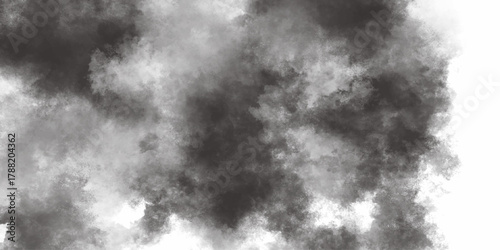 Abstract bloody grunge overlays fog isolated on black background. Scary Red and black horror red grunge texture and old wall texture effect powder color explosion background. Dark red slate background