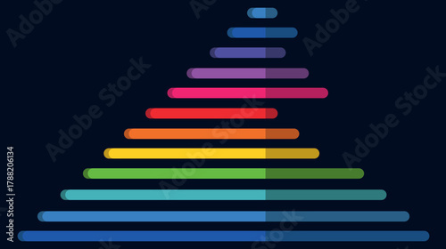 Colorful abstraction of liquid rainbow spots, LGBT colors on a black background in the form of bright colored lines, colored pencils and paints, thick brushstrokes of paint, business schedule