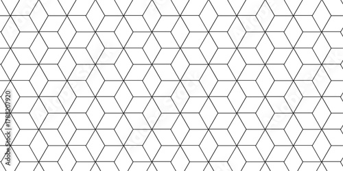Vector tech grid line box and metal cube creative geometric fabric abstract tiles gradient web triangle diamond honeycomb hexagon art.	
