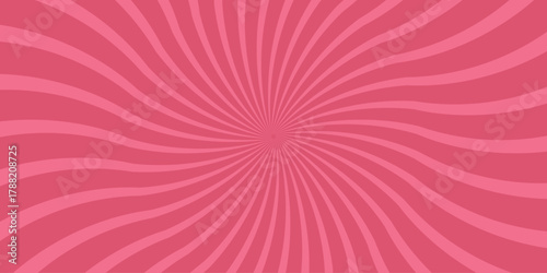 Swirling pink and light pink radial lines creating a hypnotic spiral or sunburst effect, perfect for vibrant and energetic backgrounds in graphic design and marketing
