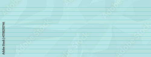 Illustration of light blue, crumpled lined paper, featuring a stylized, geometric folded texture, resembling a sheet from a notebook