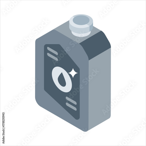 Get this amazing isometric icon of oil container in modern design style
