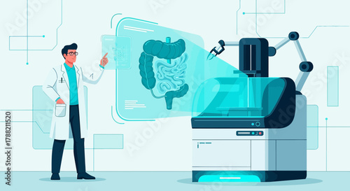 Innovative medical technology for digestive health analysis and robotic-assisted research